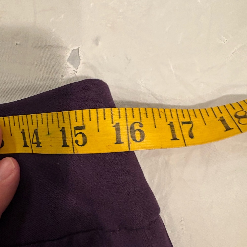 Chico's Fabulously Slimming Deep Purple Pants Chico size 1 or medium pull on - Picture 5 of 9